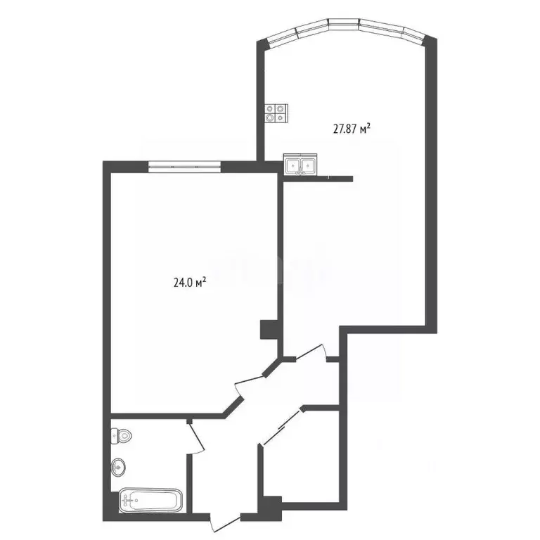 2-к кв. Крым, Ялта ул. Кривошты, 11А (69.0 м) - Фото 1