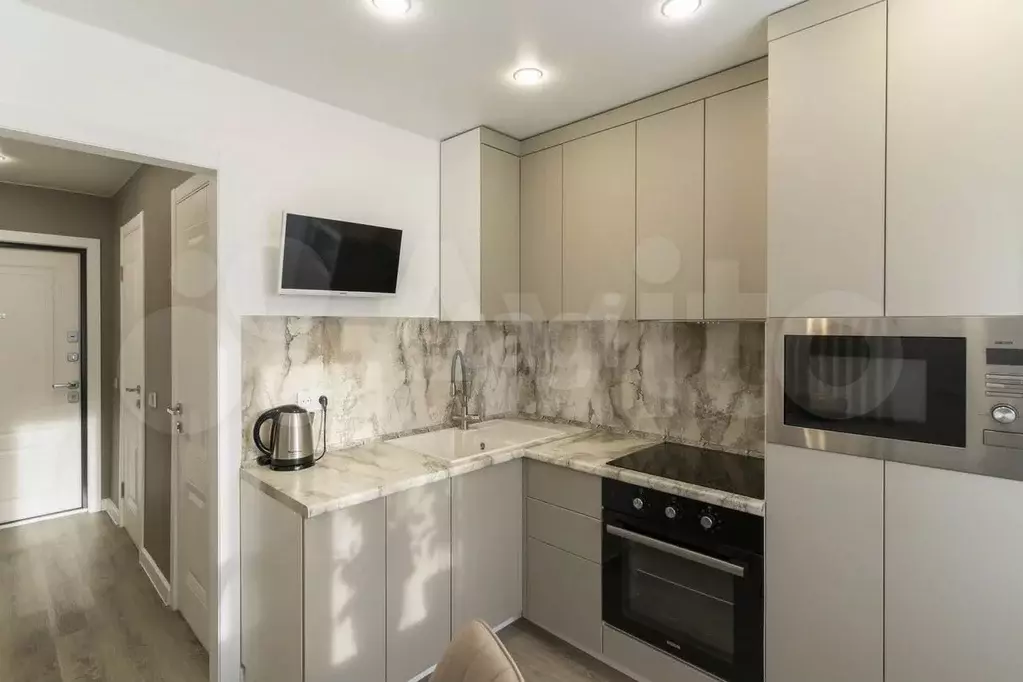 1-к. квартира, 33,6 м, 1/9 эт. - Фото 1