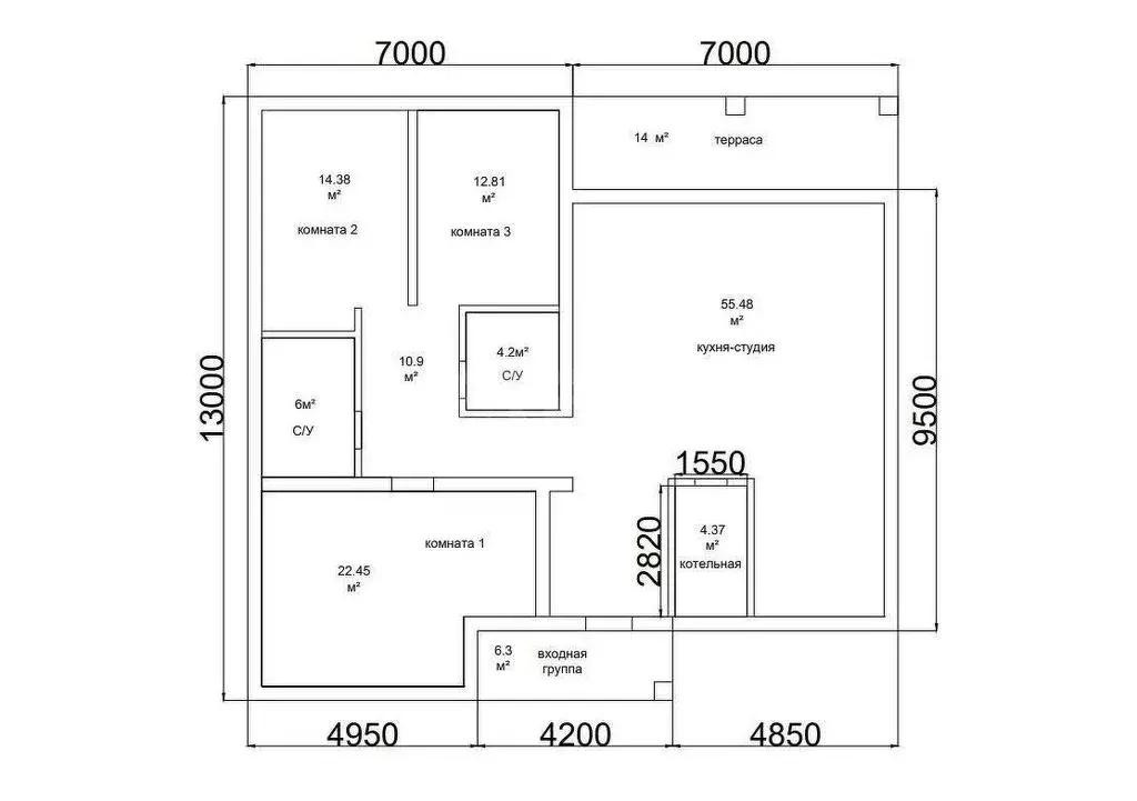 Дом в село Стрелецкое, улица Покидова (151 м) - Фото 1