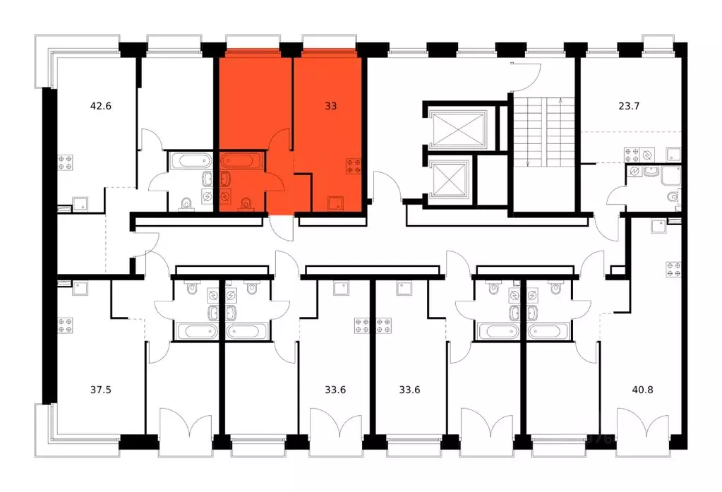 1-к кв. Татарстан, Казань Сиберово жилой комплекс, 2 (33.0 м) - Фото 2