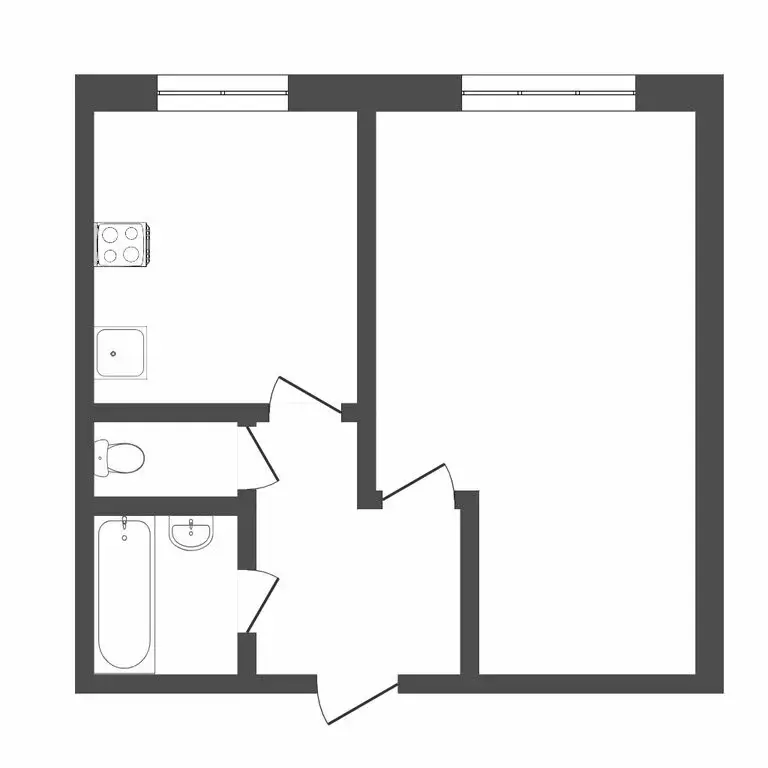 1-комнатная квартира: Тюмень, микрорайон Мыс, Судоремонтная улица, 21 ... - Фото 1