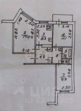 3-к кв. Липецкая область, Липецк ул. Циолковского, 4/1 (61.6 м) - Фото 1