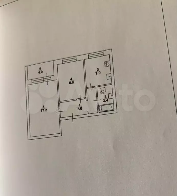 2-к. квартира, 48 м, 5/9 эт. - Фото 0