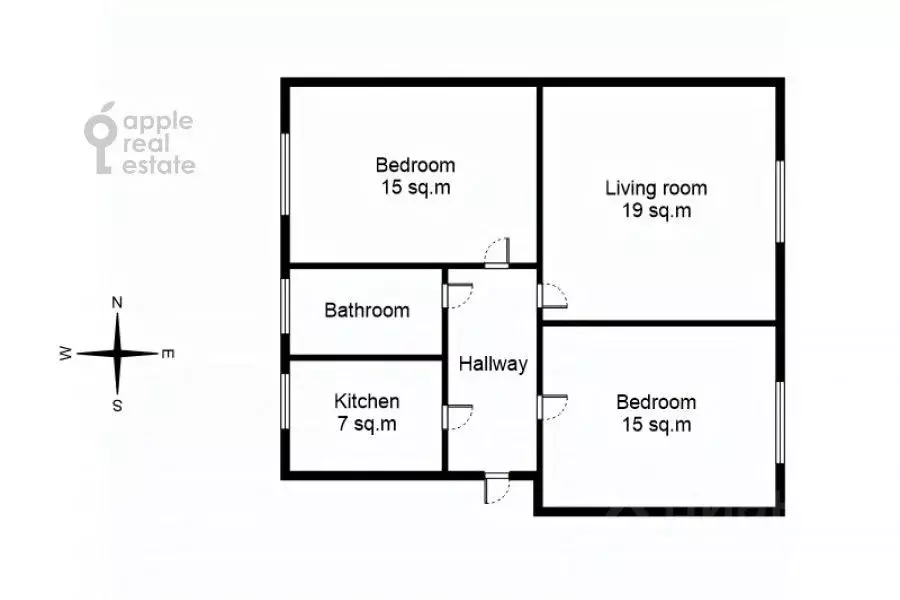 3-к кв. Москва Фрунзенская наб., 2/1 (67.0 м) - Фото 2