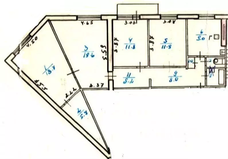 4-к кв. Ярославская область, Ярославль ул. Труфанова, 25к4 (94.0 м) - Фото 0