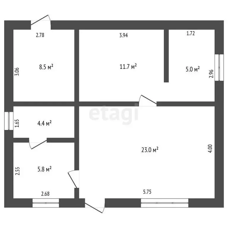 Дом в Бахчисарай, улица Ватутина (102.8 м) - Фото 1