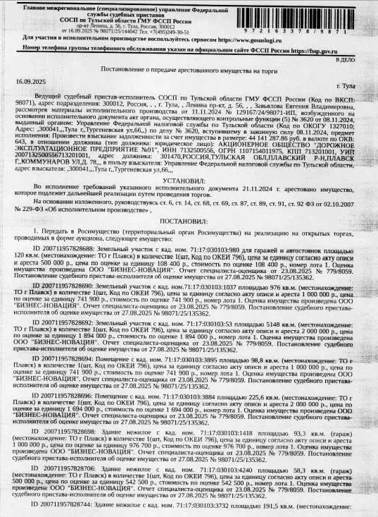 Помещение свободного назначения в Тульская область, Плавск ул. ... - Фото 1