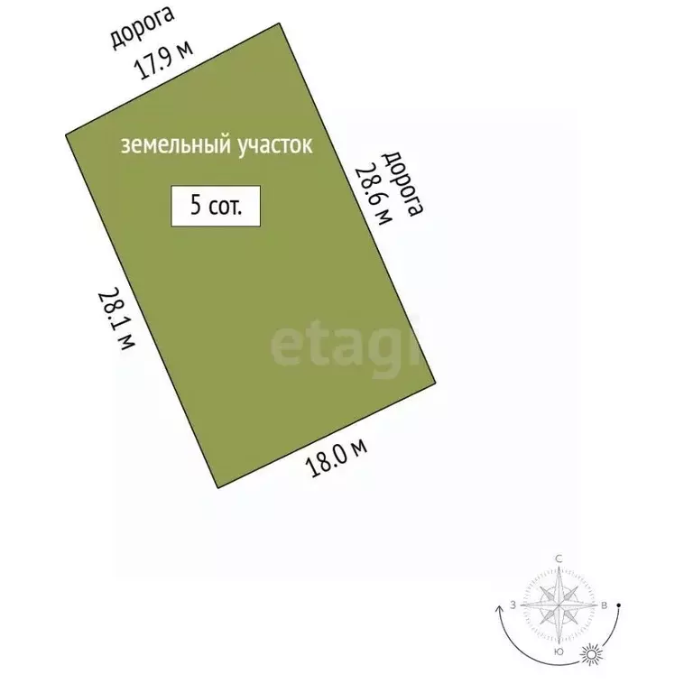 Участок в Севастополь ш. Крепостное (5.0 сот.) - Фото 1