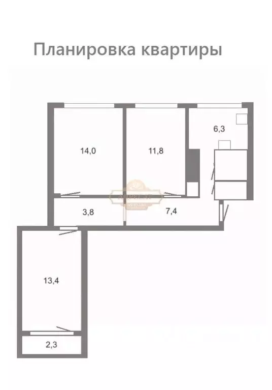 3-к кв. Санкт-Петербург аллея Котельникова, 5К1 (60.1 м) - Фото 1
