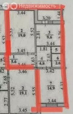 2-комнатная квартира: Липецк, улица А.П. Мистюкова, 6 (57.6 м) - Фото 1