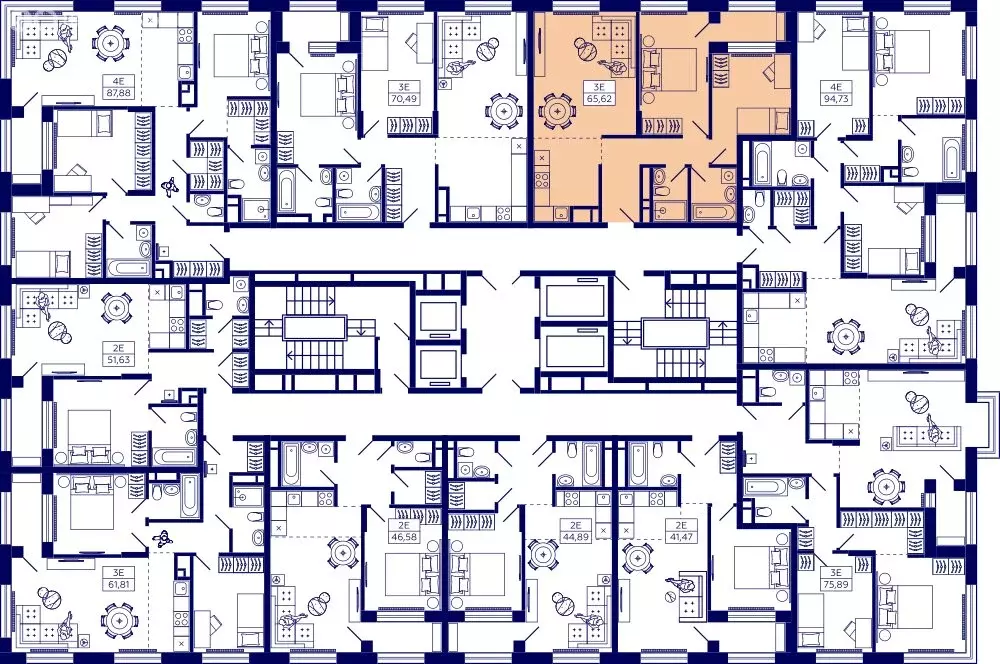 2-комнатная квартира: Уфа, улица Энтузиастов, 7 (64.7 м) - Фото 1