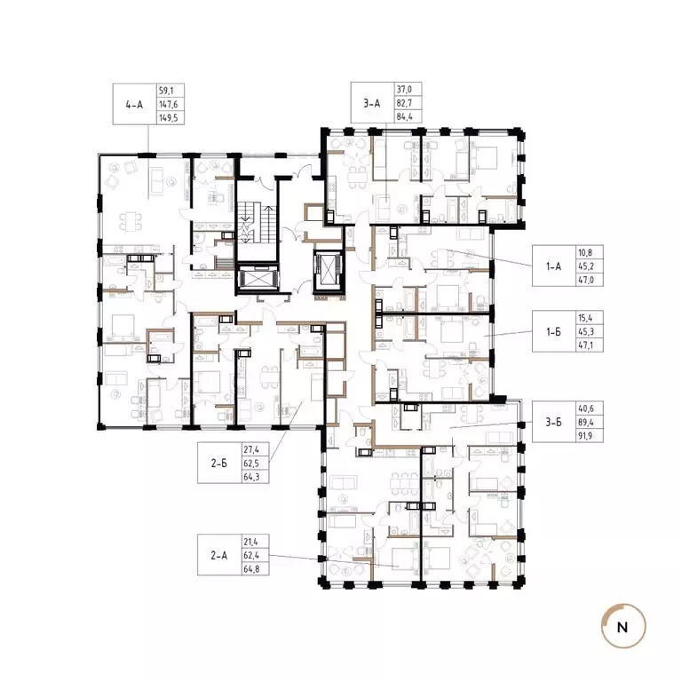 3-комнатная квартира: Череповец, Рыбинская улица, 69 (91.9 м) - Фото 1