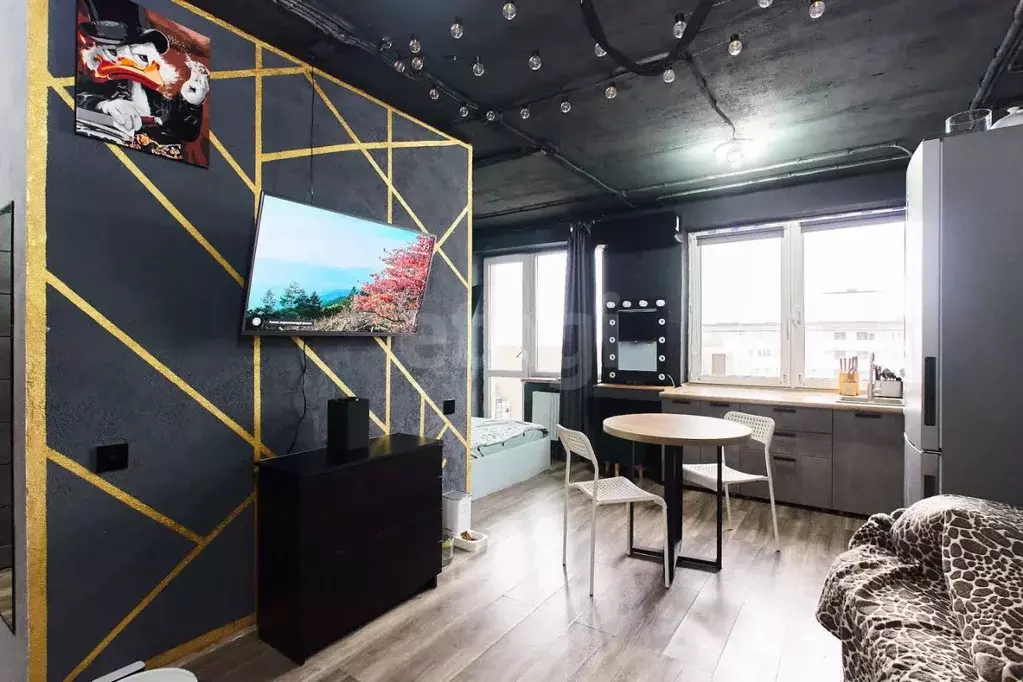 Студия Тюменская область, Тюмень ул. Вадима Бованенко, 3 (30.0 м) - Фото 1