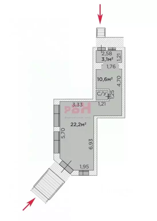Офис в Тюменская область, Тюмень Тарманы мкр, ул. Малышева, 16/2 (37 ... - Фото 2
