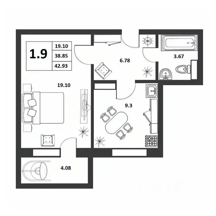 1-к кв. Новгородская область, Великий Новгород ул. Якова Павлова, 15 ... - Фото 1