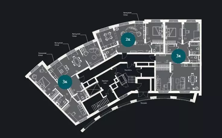 3-к кв. Тюменская область, Тюмень ул. Щербакова, 2к3 (96.05 м) - Фото 1