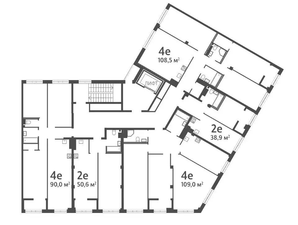 3-к кв. Санкт-Петербург Ремесленная ул., 15 (108.8 м) - Фото 1