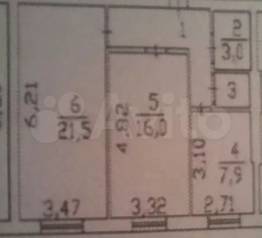 2-к. квартира, 57 м, 3/3 эт. - Фото 0