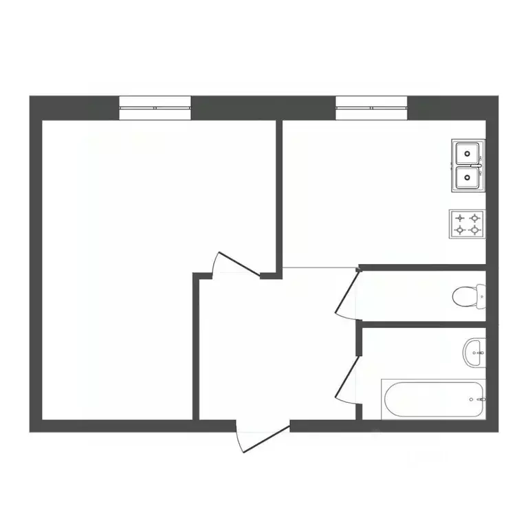 1-к кв. Тюменская область, Тюмень ул. Спорта, 95 (33.0 м) - Фото 1