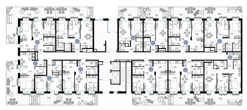 2-к кв. Рязанская область, Рязань 9-10-й кв-л,  (66.41 м) - Фото 2