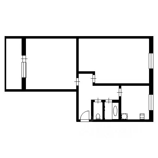 2-к кв. Севастополь пл. 50-летия СССР (55.0 м) - Фото 2