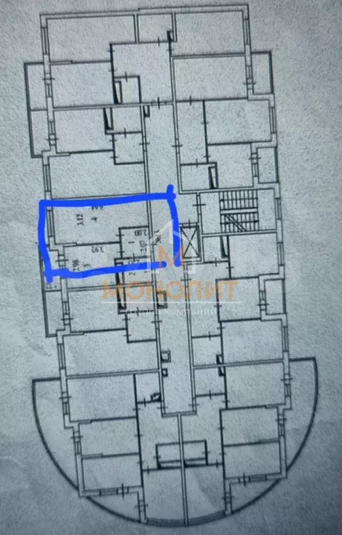 1-к. квартира, 37 м, 2/9 эт. - Фото 0