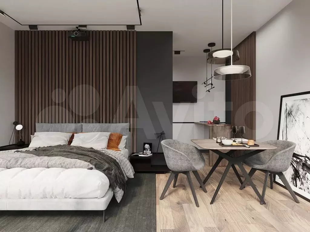 Квартира-студия, 34,7 м, 4/4 эт. - Фото 0