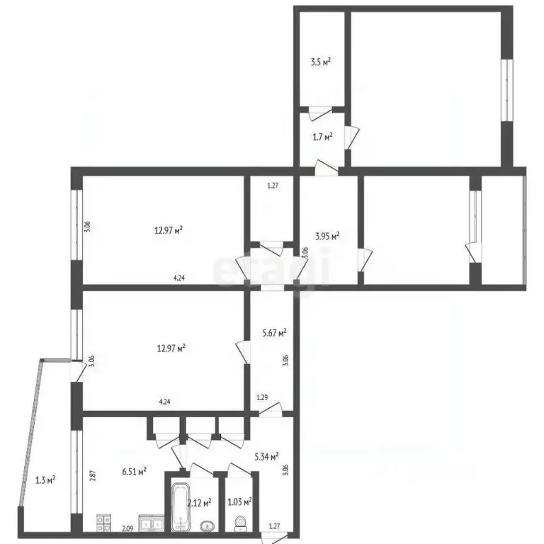 4-к кв. Мордовия, Саранск Гожувская ул., 29 (88.0 м) - Фото 1