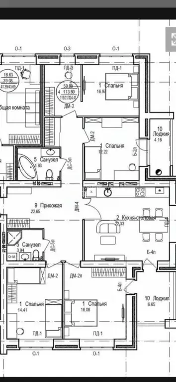 4-к кв. Марий Эл, Йошкар-Ола бул. Ураева, 8Б (124.5 м) - Фото 2