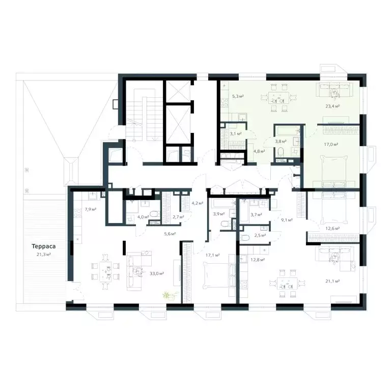 2-комнатная квартира: Владивосток, жилой комплекс Дом на Востоке, 5к1 ... - Фото 2