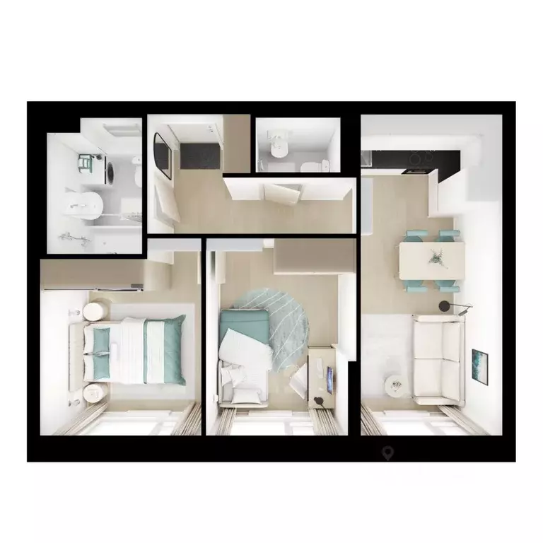 2-к кв. Московская область, Котельники Парковый мкр, Белая Дача Парк ... - Фото 2