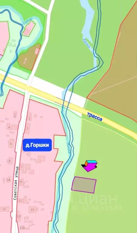 Участок в Пермский край, Пермский муниципальный округ, д. Горшки  ... - Фото 1