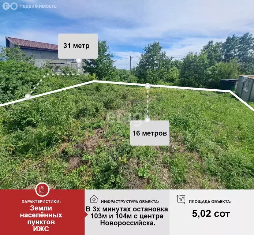 Участок в посёлок Верхнебаканский, Солнечная улица (5.04 м) - Фото 1