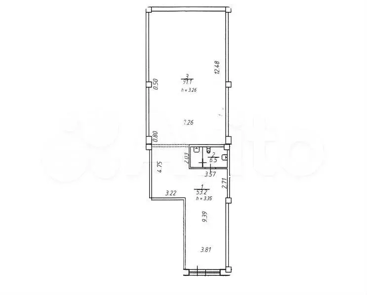 Продажа помещения свободного назначения 150 м2 - Фото 1