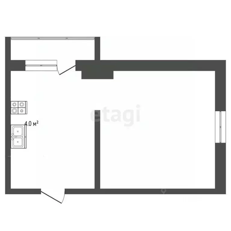 1-к кв. Томская область, Томск ул. 79-й Гвардейской Дивизии, 1 (198.9 ... - Фото 2