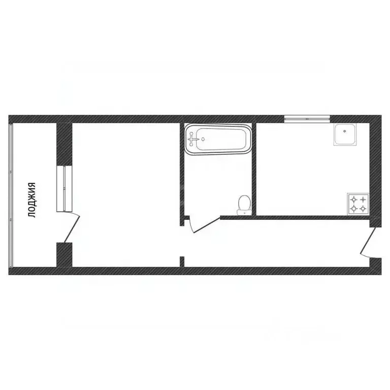1-к кв. Костромская область, Кострома Венеция мкр, 52 (20.3 м) - Фото 2