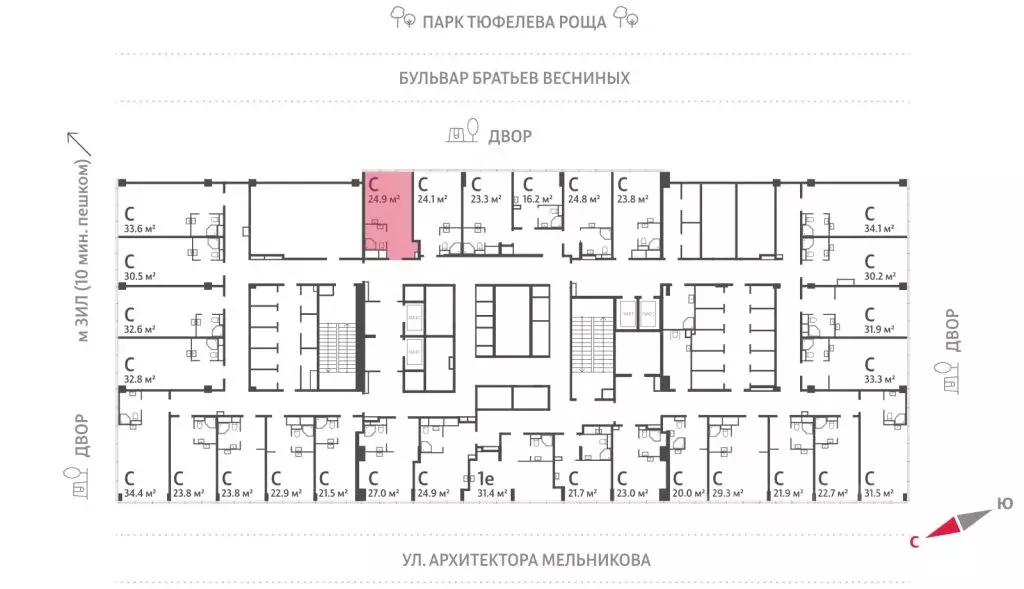 Помещение свободного назначения в Москва Зиларт жилой комплекс, ... - Фото 2