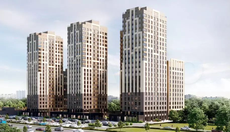 2-к. квартира, 53,6 м, 12/22 эт. - Фото 1