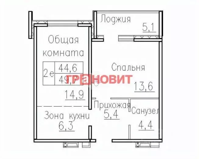2-к кв. Новосибирская область, Новосибирский район, Мичуринский ... - Фото 1