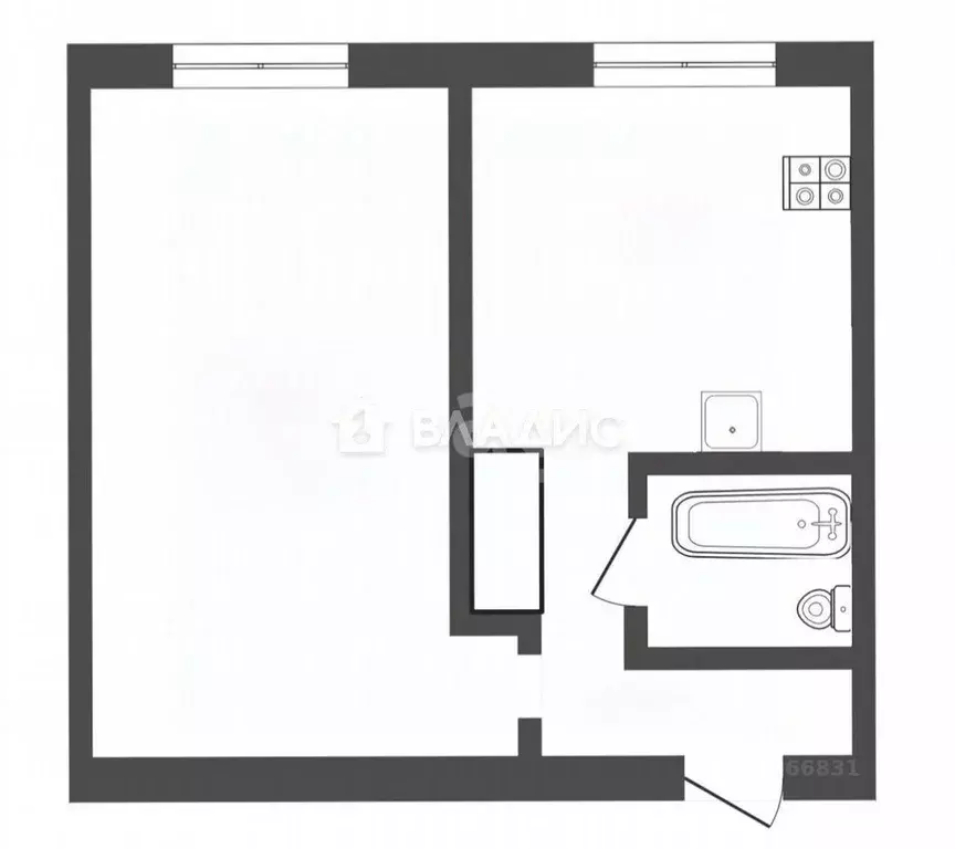 1-к кв. Москва Волжский бул., 20 (34.0 м) - Фото 2