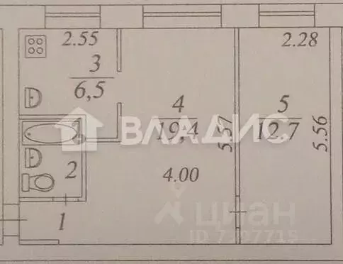 2-к кв. Вологодская область, Вологда ул. Некрасова, 78 (43.4 м) - Фото 1