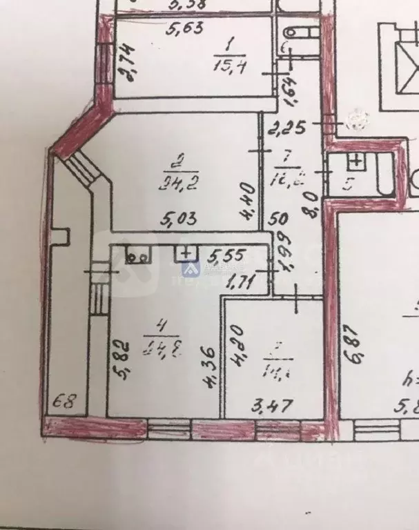 3-к кв. Тюменская область, Тюмень ул. Малыгина, 56 (101.9 м) - Фото 1