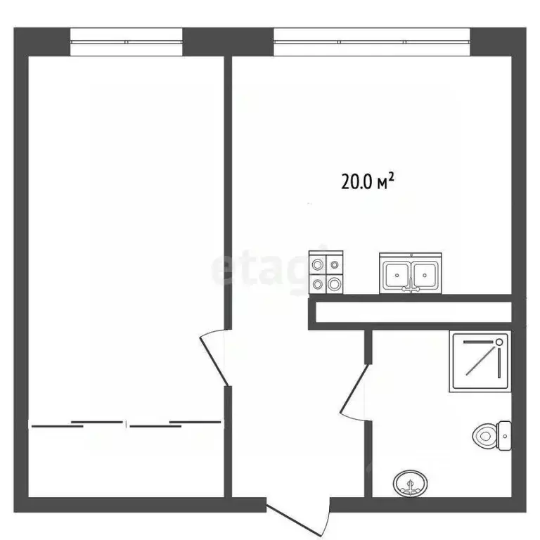 1-к кв. Самарская область, Самара ул. Алексея Толстого, 70 (40.2 м) - Фото 2