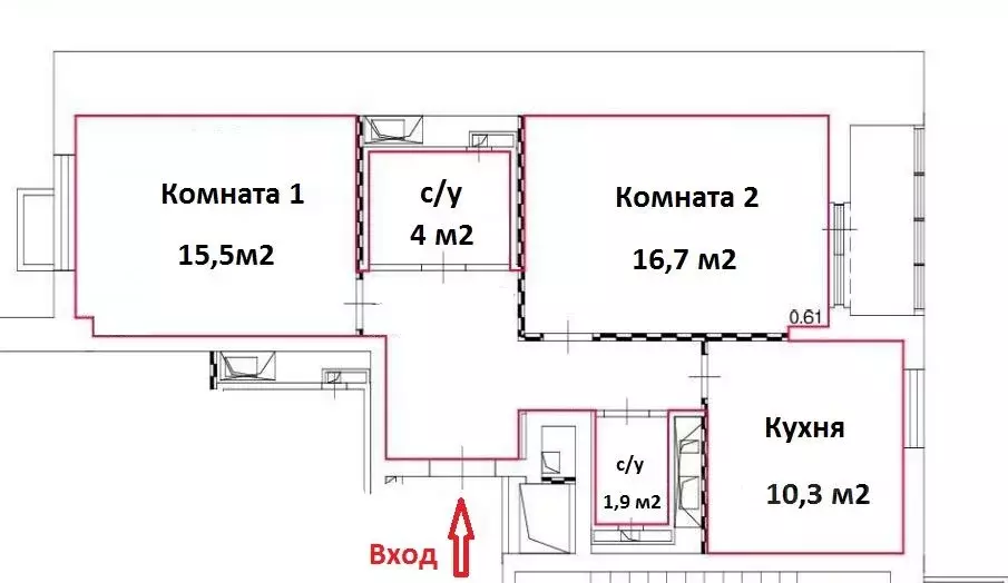 2-к кв. Москва Жигулевская ул., 12А (59.2 м) - Фото 1