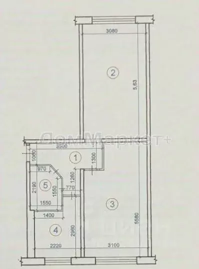 2-к кв. Кемеровская область, Новокузнецк ул. Грибоедова, 3 (47.5 м) - Фото 1