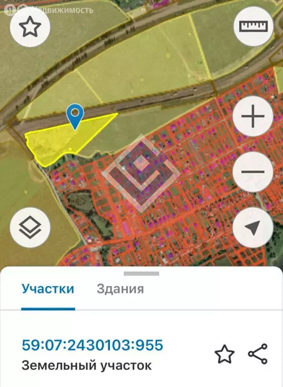 Участок в Пермский край, Краснокамский муниципальный округ, деревня ... - Фото 1