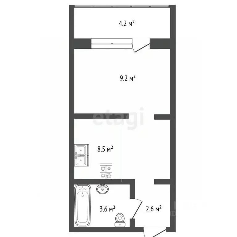 Студия Челябинская область, Челябинск просп. Краснопольский, 7 (24.8 ... - Фото 2