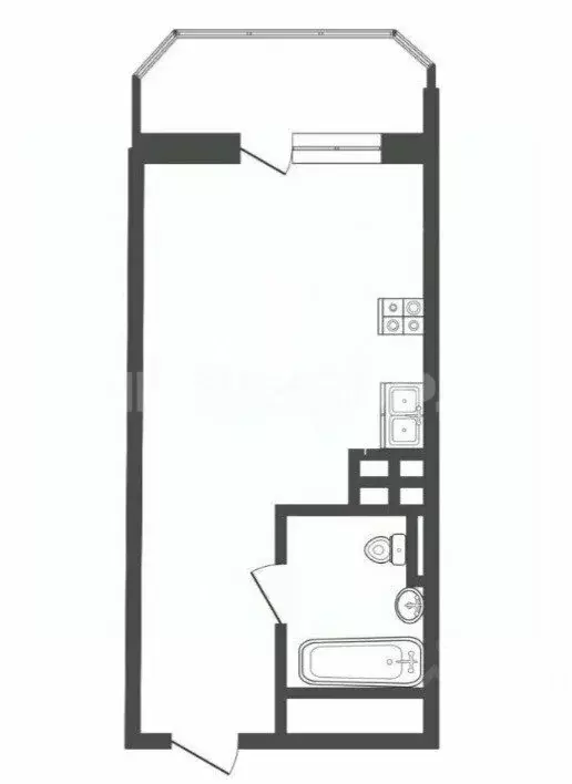 Квартира-студия: Ростов-на-Дону, микрорайон Берберовка, Горсоветская ... - Фото 1
