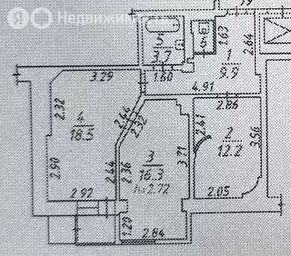 2-комнатная квартира: Иркутск, улица Омулевского, 20/2 (61.8 м) - Фото 2