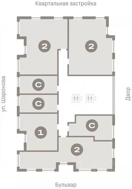 2-к кв. Омская область, Омск  (72.18 м) - Фото 2